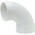 Ipex Canplas 4 In. SDR 35 90 Deg. PVC Sewer and Drain Sanitary Elbow 1/4 Bend 414164BC
